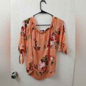 Floral Peach Women's Top